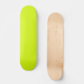 Chartreuse Yellow (vaste kleur) Skateboard (Voorkant)