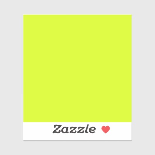 Chartreuse Yellow (vaste kleur) Sticker (Vel)