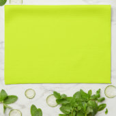 Chartreuse Yellow (vaste kleur) Theedoek (Gevouwen)
