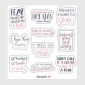 Chase Ces Dreams 10pc Sticker étanche (Feuille)