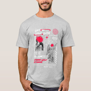 CHASE DREAMS MOTIVATIE QUOTE PA T-SHIRT