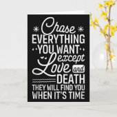 Chase Everything You Want Except Love And Death En Kaart (Gele Bloem)