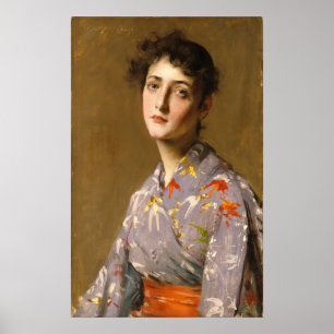 Chase Girl in een Japans kostuum CC0117 Poster