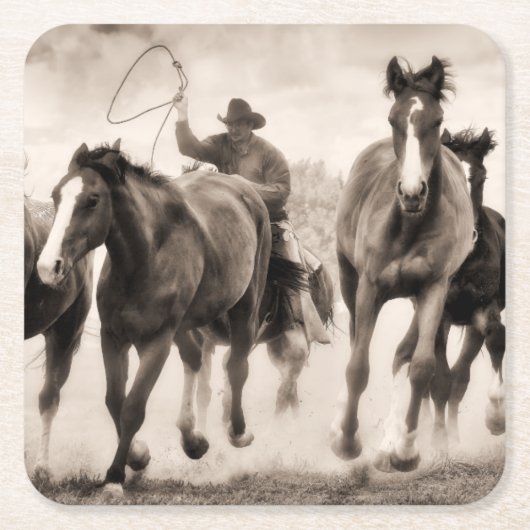 Chase I Vierkante Kartonnen Onderzetter (Voorkant)