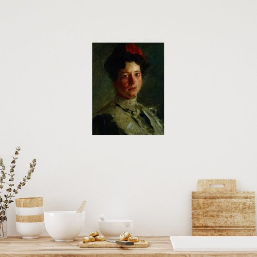 Chase - portret van Martha Walter 1908 Poster (Keuken)