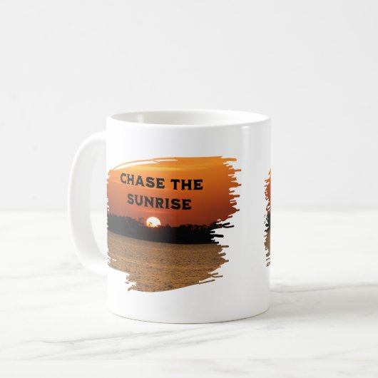 Chase the Sunrise Koffiemok (Voorkant links)