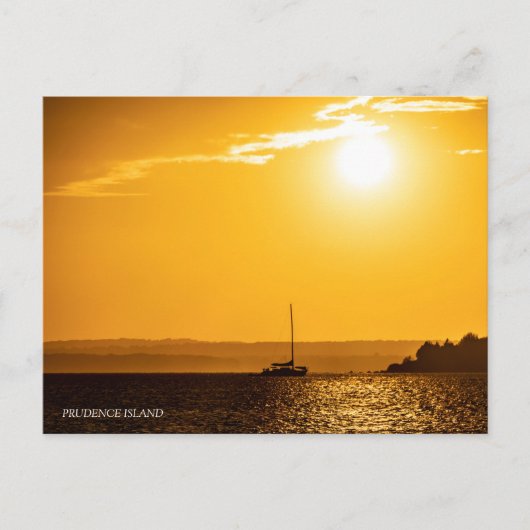Chase Way Sunset Prudence Island Briefkaart (Voorkant)