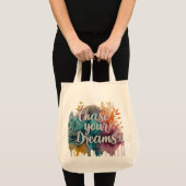 Chase Your Dreams - Sac fourre-tout motivationnel (Devant (produit))