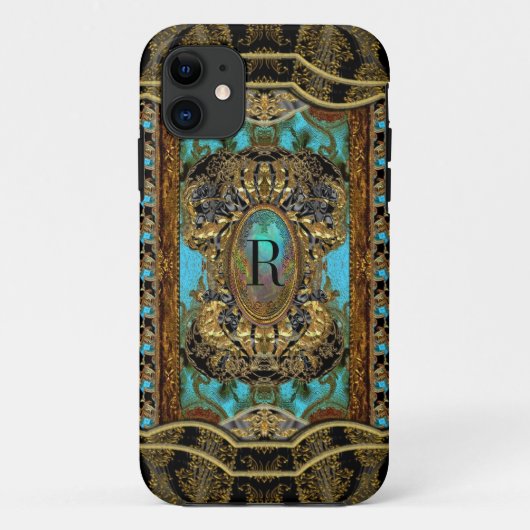 Chasecoure Monogram meisje Victoriaans Case-Mate iPhone Case (Achterkant)