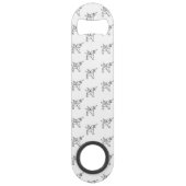 Chasin' Unicorns Geometric Crystal Unicorn Pattern Speed Flessenopener (Achterkant)