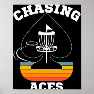 Chasing Aces Disc Golf Doel Sportkleding Heren W Poster
