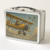 Chasing Birds metalen lunchbox (Voorkant)