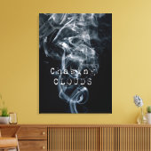 Chasing Clouds Smoke Premium Canvas Print (Insitu (Woonkamer))