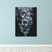 Chasing Clouds Smoke Premium Canvas Print (Insitu (Houten vloer))