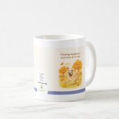 Chasing Happiness Dog Lover Mug by Tina Tran (Devant droit)