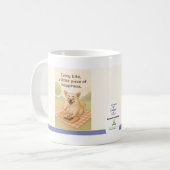 Chasing Happiness Dog Lover Mug by Tina Tran (Devant gauche)