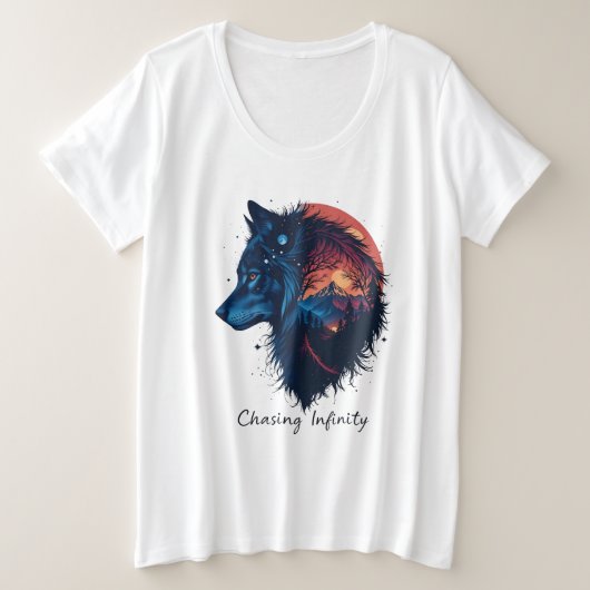 Chasing Infinity Grote Maat T-shirt (Design voorkant)