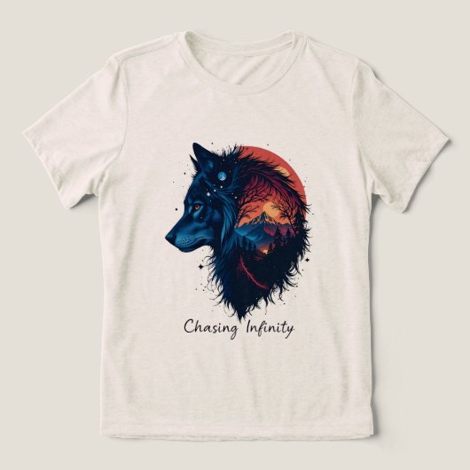 Chasing Infinity Tri-Blend Shirt (Design voorkant)