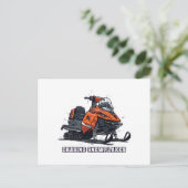 Chasing Snowflakes Snowmobile Adventure Briefkaart (Staand voorkant)
