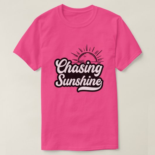 Chasing sunshine01 t-shirt (Design voorkant)