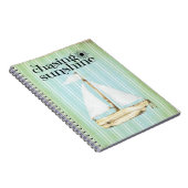 Chasing Sunshine Zeilboot Notitieboek (Rechterzijde)
