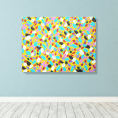 Chasing the Sun Kleurrijke Abstracte Kunst Print (Insitu (Houten vloer))