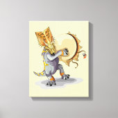 Chasmosaurus dansen een sjamaan ritueel canvas afdruk (Voorkant)