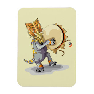 Chasmosaurus dansen een sjamaan ritueel magneet