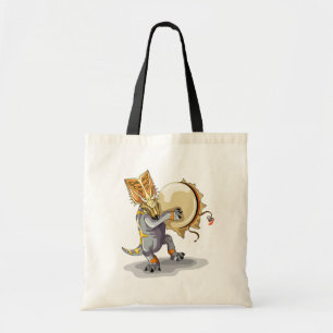 Chasmosaurus dansen een sjamaan ritueel tote bag