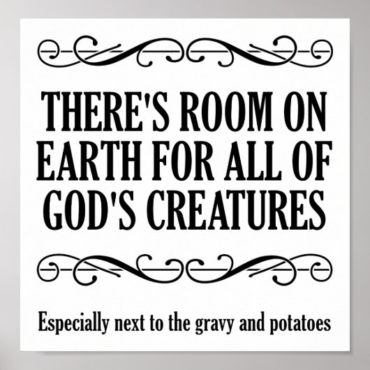 Chasse à Dieu Créatures Drôle Poster de Chasse (Devant)