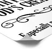 Chasse à Dieu Créatures Drôle Poster de Chasse (Coin)