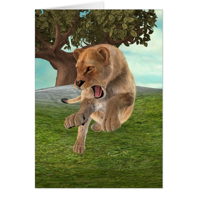 Chasse à la lionne (Devant)