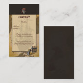 Chasse à trésor - carte de visite de crâne (Devant / Derrière)