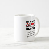 Chasse Addict Récupération drôle Mug (Devant droit)