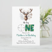 Chasse Anniversaire Invitation pour le premier ann (Debout devant)