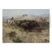 Chasse au bison no 26 par CM Russell, Indiens Vint (Devant horizontal)