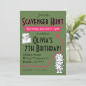 Chasse au bûcher Invitation de fête d'anniversaire (Debout devant)