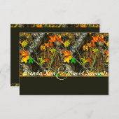 Chasse au camp Invitation au mariage élégante (Devant / Derrière)