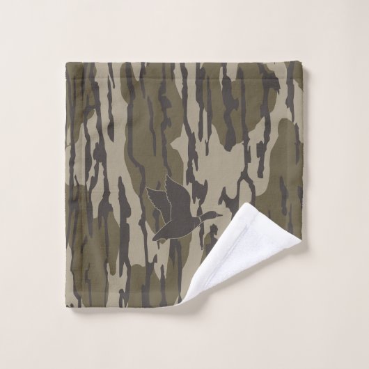 Chasse au canard Camo Old School (Gant de toilette)