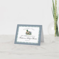 Chasse au canard de Mallard Carte de remerciements