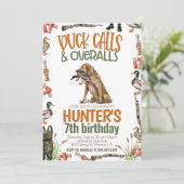 Chasse au canard Invitation Anniversaire (Debout devant)