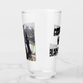 Chasse au coton avec rondelle en verre noir et tan (Gauche)
