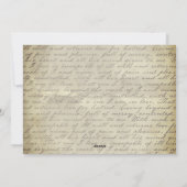 Chasse au renard d'automne avec carte calligraphie (Dos)