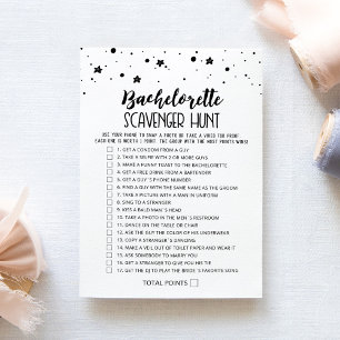 Chasse au trésor Hen Party - Carte de jeu modifiab