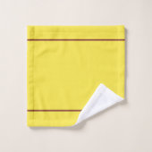 Chasse Automne Corn Rouge Jaune Brown rayures (Gant de toilette)