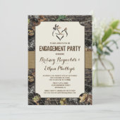 Chasse aux cerfs Camo Engagement Invitations (Debout devant)