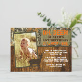 Chasse aux cerfs Invitation à l'anniversaire avec  (Debout devant)