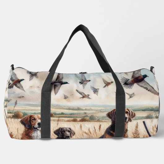Chasse aux chiens et aux canards Sacs à duffle (Recto)