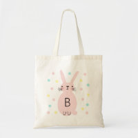 Chasse aux oeufs de lapin rose Sac fourre-tout per