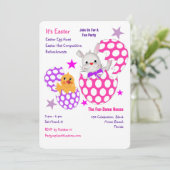 Chasse aux oeufs de Pâques Amusants Invitations de (Debout devant)